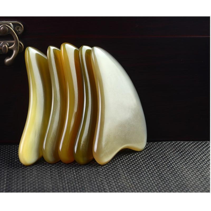 Ox Horn Scraping Plate Massage Tool for Body Neck Salon