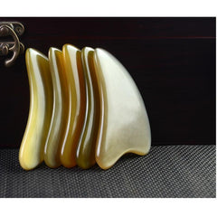 Ox Horn Scraping Plate Massage Tool for Body Neck Salon
