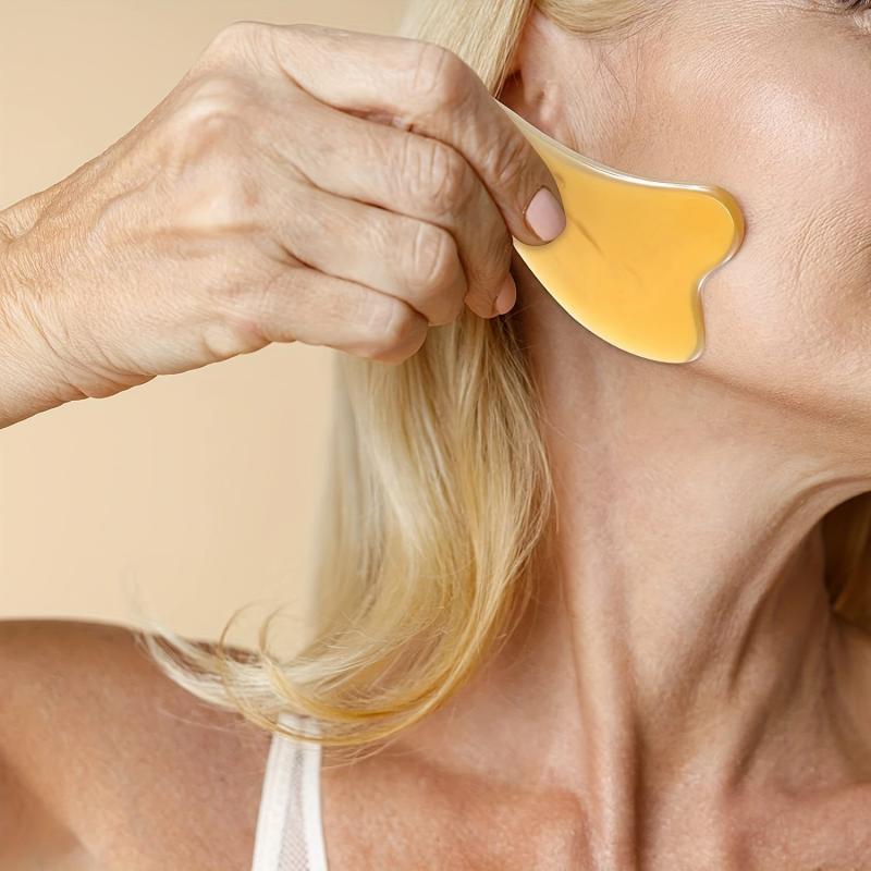 Ox Horn Scraping Plate Massage Tool for Body Neck Salon