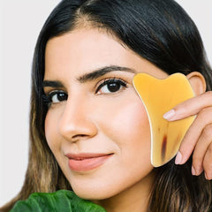 Ox Horn Scraping Plate Massage Tool for Body Neck Salon