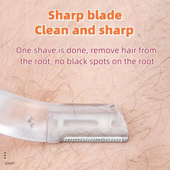 4pcs Eyebrow Razor Dermaplaning Tool Stainless Steel Face Razors Women