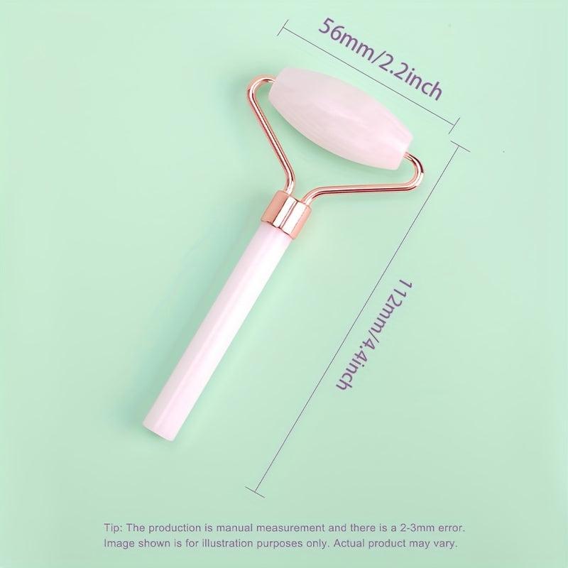 Jade Stone Facial Roller - Reduce Puffiness, Muscle Tension, Improve Elasticity