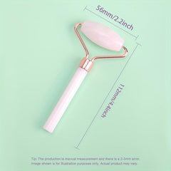 Jade Stone Facial Roller - Reduce Puffiness, Muscle Tension, Improve Elasticity