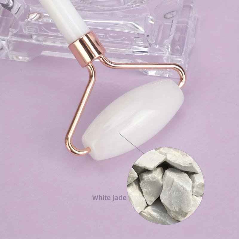 Jade Stone Facial Roller - Reduce Puffiness, Muscle Tension, Improve Elasticity