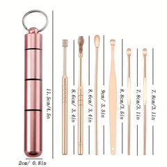 6pcs Ear Wax Removal Kit Stainless Steel Ear Cleaner