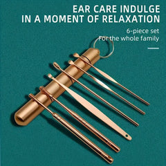 6pcs Ear Wax Removal Kit Stainless Steel Ear Cleaner