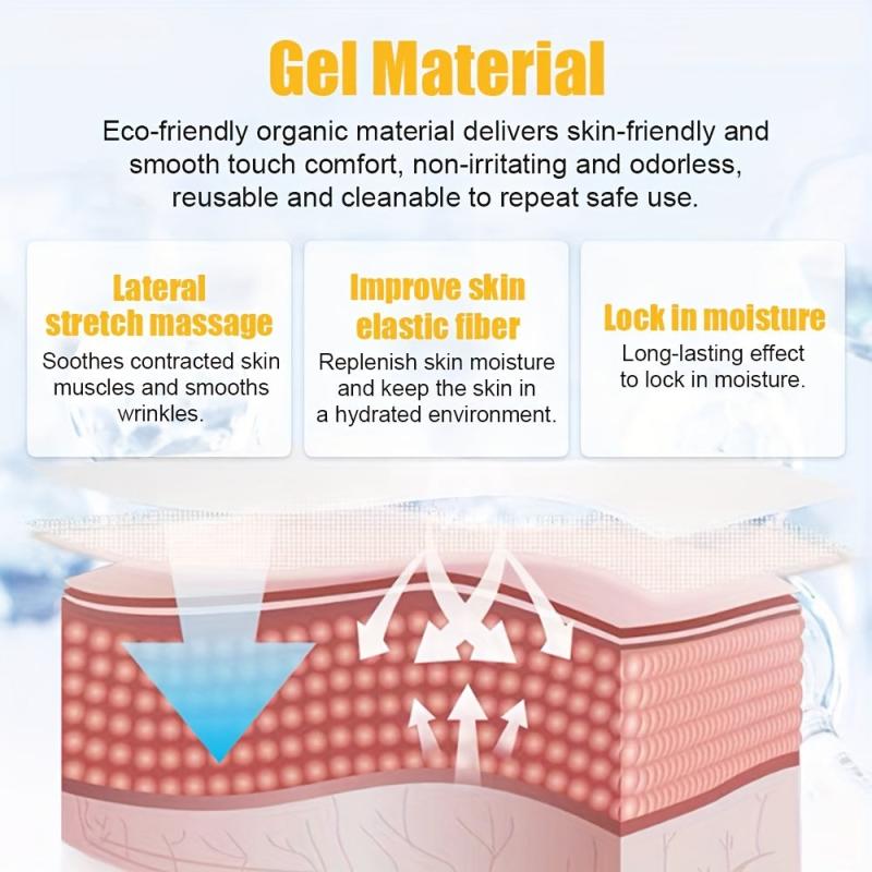 1Pcs Reusable Silicone Wrinkle Hand Sticker Reduce Skin Aging Transparent Pad