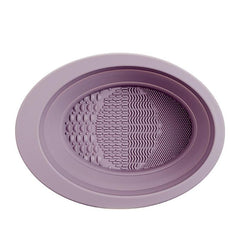Makeup Brushes Cleaner Mat Silicone Cleaning Pad & Bowl Scrubber