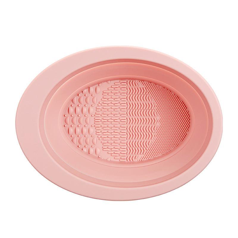Makeup Brushes Cleaner Mat Silicone Cleaning Pad & Bowl Scrubber