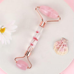 Rose Quartz Massage Roller for Face Care Reduce Aging Skin