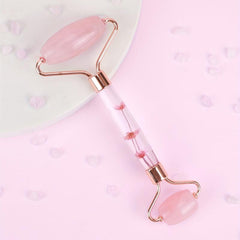 Rose Quartz Massage Roller for Face Care Reduce Aging Skin