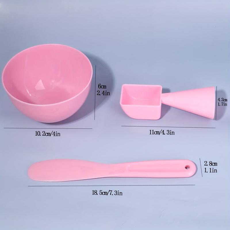 3pcs Face Mask Mixing Bowl Set: Bowl, Spatula, Scoop
