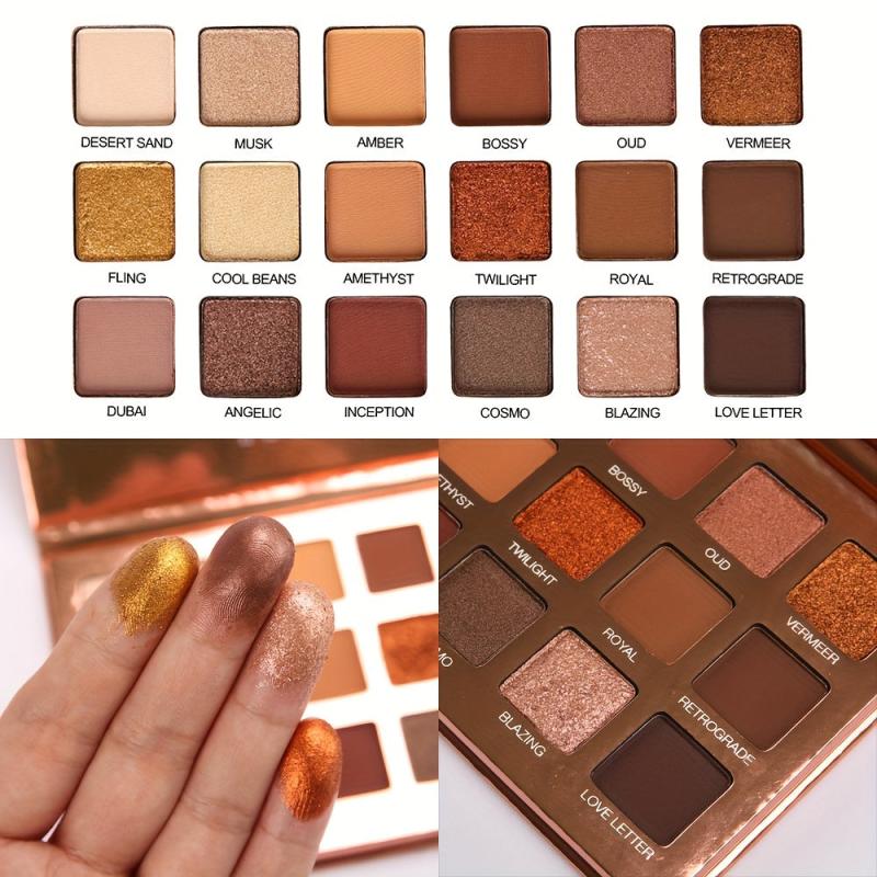 Smoky Style 18-Color Eyeshadow Palette Shimmer Matte Finish