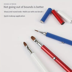 Retractable Lip Brush Double Head Brush