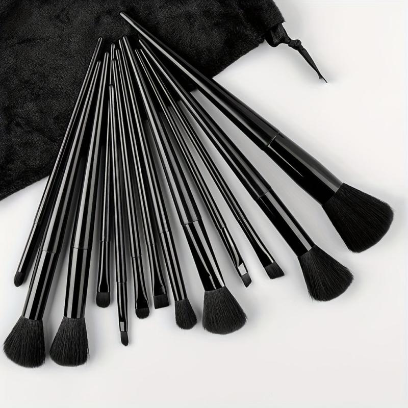 13pcs Makeup Brush Set with Cleaner Pad - Full Travel Kit