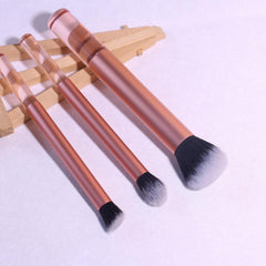 3pcs Soft Synthetic Hair Makeup Brush Kit for Beginner