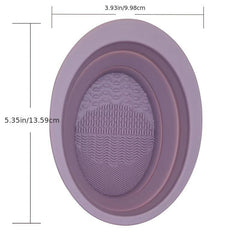 Silicone Makeup Brush Cleaning Pad - Effortlessly Clean Brushes
