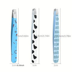Stainless Steel Eyebrow Tweezers Professional Makeup Tool
