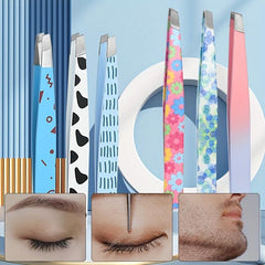 Stainless Steel Eyebrow Tweezers Professional Makeup Tool