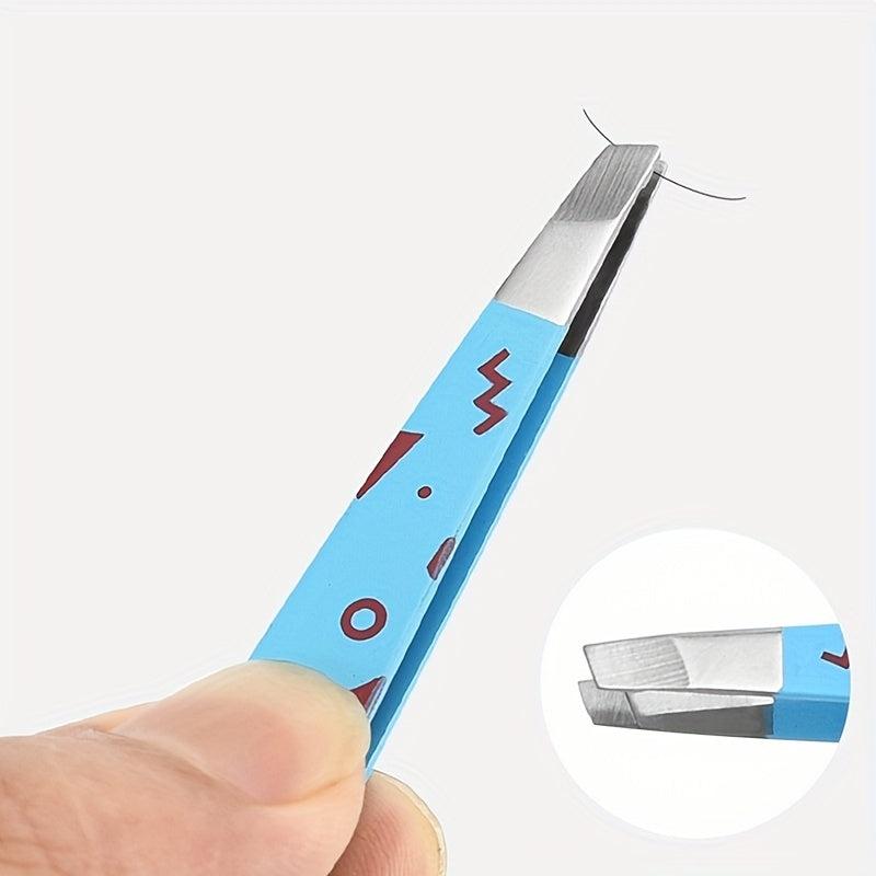 Stainless Steel Eyebrow Tweezers Professional Makeup Tool