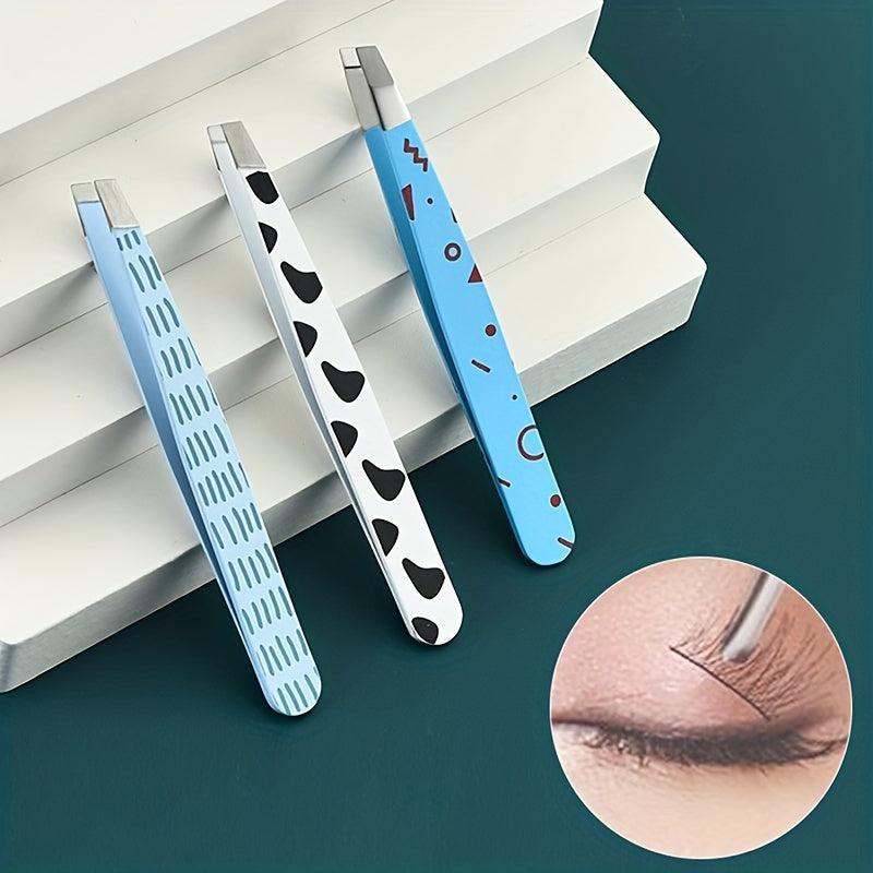 Stainless Steel Eyebrow Tweezers Professional Makeup Tool