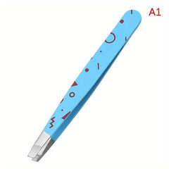 Stainless Steel Eyebrow Tweezers Professional Makeup Tool