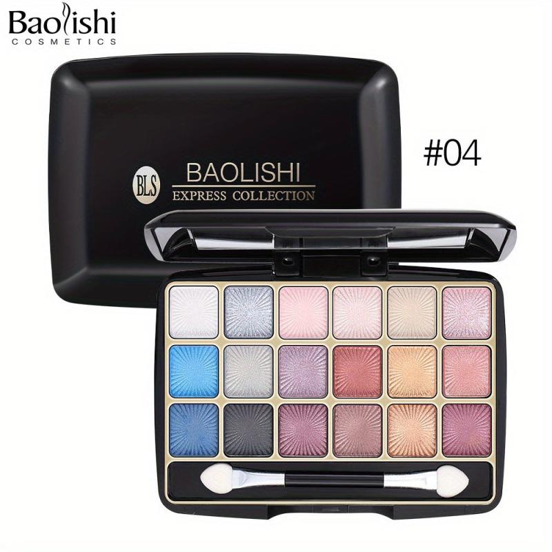 18 Eyeshadow Palette Natural Sequins & Pearly Textures
