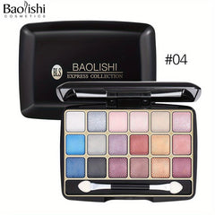18 Eyeshadow Palette Natural Sequins & Pearly Textures