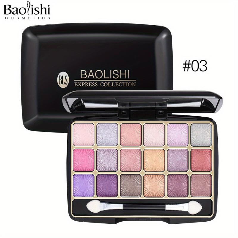18 Eyeshadow Palette Natural Sequins & Pearly Textures