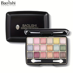 18 Eyeshadow Palette Natural Sequins & Pearly Textures