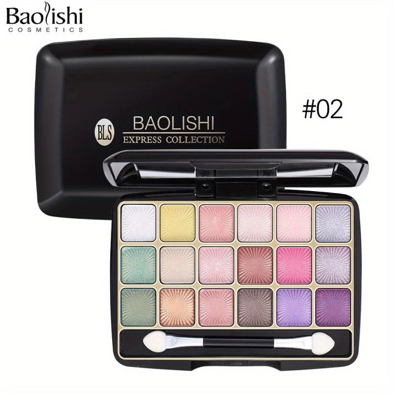 18 Eyeshadow Palette Natural Sequins & Pearly Textures