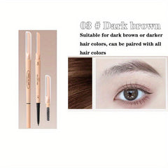 3-in-1 Eyebrow Pencil-Double Ended Trimmer Brush-Waterproof