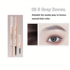 3-in-1 Eyebrow Pencil-Double Ended Trimmer Brush-Waterproof