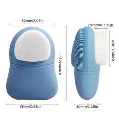 Dual Head Silicone Facial Cleansing Brush for Pore Cleansing