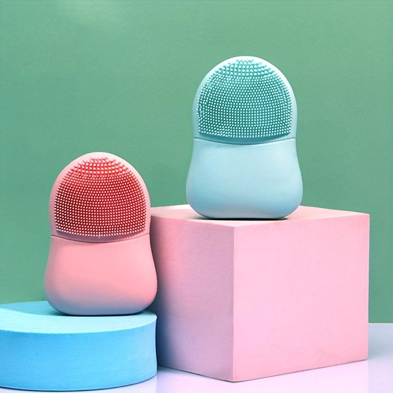Dual Head Silicone Facial Cleansing Brush for Pore Cleansing