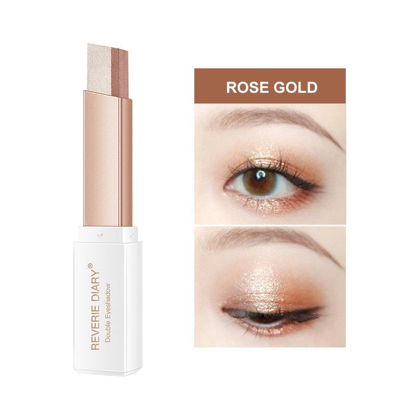 Waterproof Two Tone Eyeshadow Stick Natural Mix Glitter