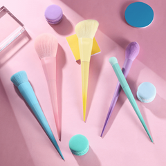 17pcs Colorful Makeup Brush Macaroon Series Eyeshadow Powder Nose Shadow Brush