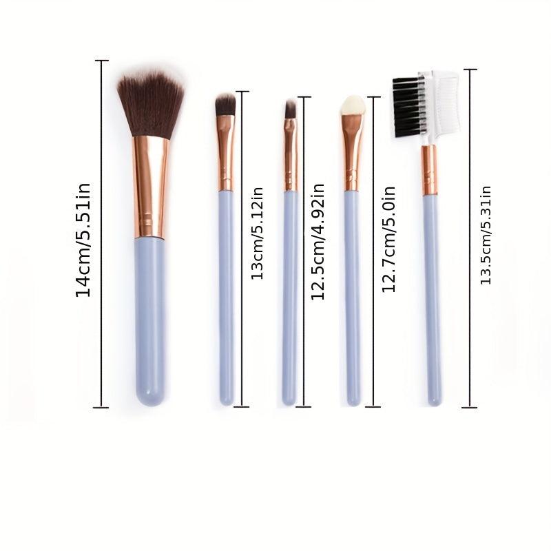 5pcs Professional Makeup Brush Set Synthesis Powder Blush Concealers Tool
