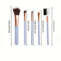 5pcs Professional Makeup Brush Set Synthesis Powder Blush Concealers Tool