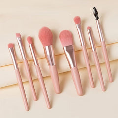 Travel Makeup Brush Set 8 Brushes with Case
