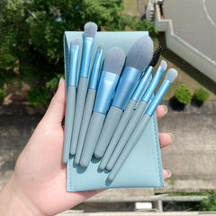 Travel Makeup Brush Set 8 Brushes with Case