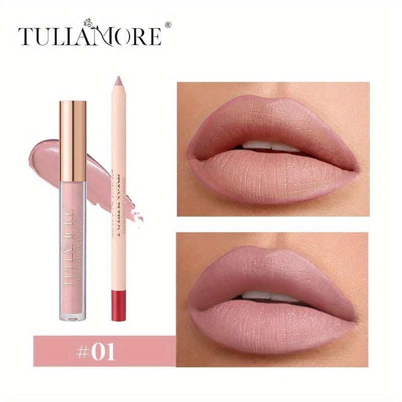 Long-lasting Lip Liner & Lip Gloss Set for Perfect Makeup Look