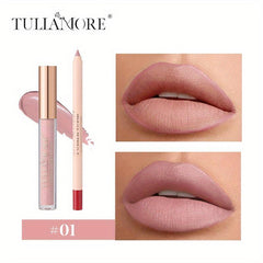 Long-lasting Lip Liner & Lip Gloss Set for Perfect Makeup Look