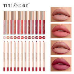 Long-lasting Lip Liner & Lip Gloss Set for Perfect Makeup Look