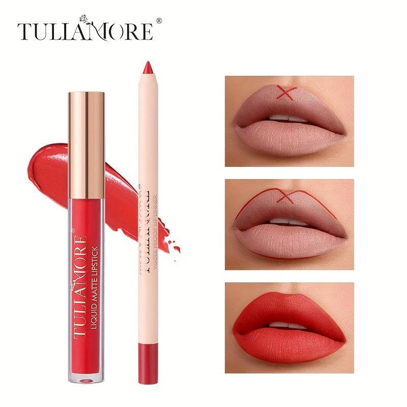 Long-lasting Lip Liner & Lip Gloss Set for Perfect Makeup Look