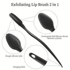 5pcs Silicone Lip Scrub Brush Double Sided Exfoliating Scrubber