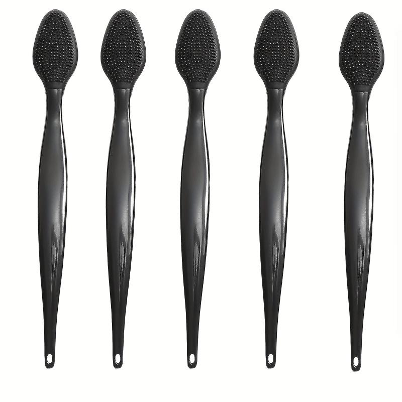 5pcs Silicone Lip Scrub Brush Double Sided Exfoliating Scrubber