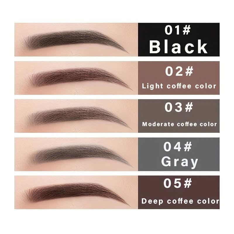 Dual-Ended Rotating Eyebrow Pencil Waterproof Smudge Proof with Brush