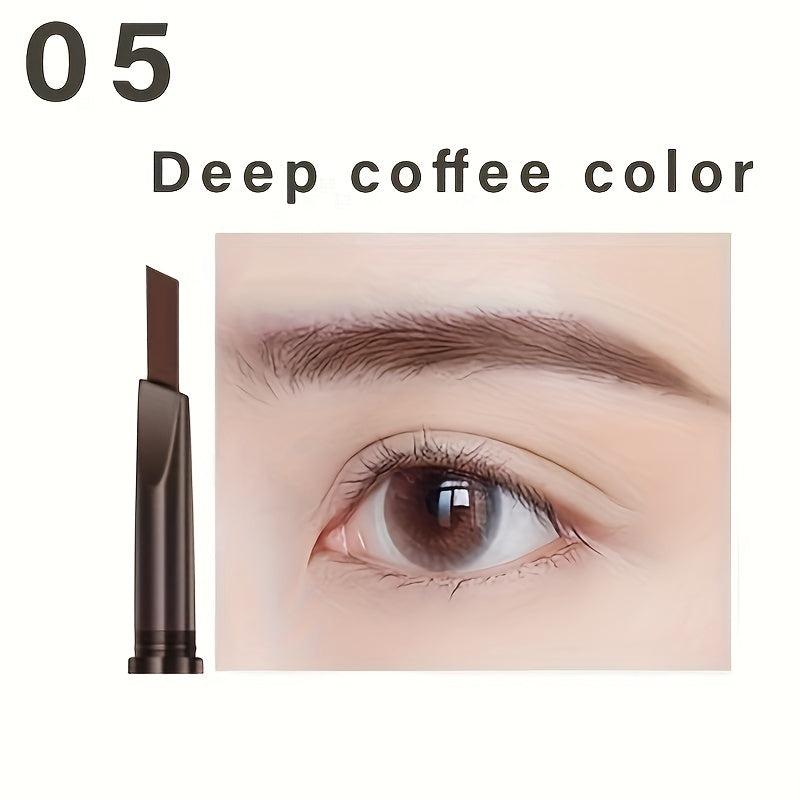 Dual-Ended Rotating Eyebrow Pencil Waterproof Smudge Proof with Brush