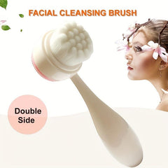 Dual-Sided Facial Cleansing Brush for Skin Care